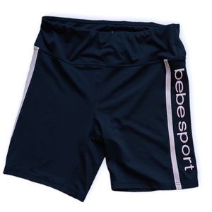 BEBE • XS • Sport black exercise athletic shorts gym athletic wear women's NWOT